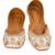 White embroidered leather juttis