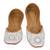 White embroidered leather juttis
