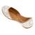White embroidered leather juttis