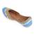 Blue embroidered leather juttis
