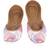 Pink embroidered leather juttis