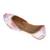 Pink embroidered leather juttis