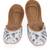 Grey embroidered leather juttis