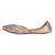 Gold embroidered leather juttis