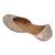 Gold embroidered leather juttis