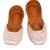 Pink embroidered leather juttis