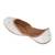 White embroidered leather juttis