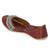 Maroon embroidered leather juttis