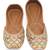 Multicolor embroidered leather juttis