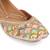 Multicolor embroidered leather juttis