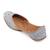 Grey embroidered leather juttis