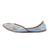 Blue embroidered leather juttis
