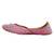Pink embroidered leather juttis