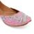 Pink embroidered leather juttis