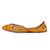 Yellow embroidered leather juttis