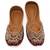Maroon embroidered leather juttis