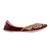 Maroon embroidered leather juttis