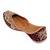Maroon embroidered leather juttis