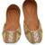 Gold embroidered leather juttis