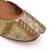 Gold embroidered leather juttis