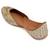 Gold embroidered leather juttis