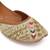 Gold embroidered leather juttis