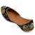Black embroidered leather juttis