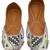 White embroidered leather juttis
