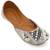 White embroidered leather juttis