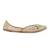 Beige embroidered leather juttis