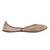 Rose gold embroidered leather juttis