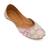 Multicolor embroidered leather juttis