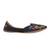 Blue embroidered leather juttis