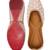 Pink embroidered leather juttis