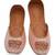 Pink embroidered leather juttis