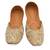 Gold embroidered leather juttis