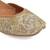 Gold embroidered leather juttis