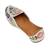 White embroidered leather juttis