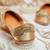 Gold embroidered leather juttis
