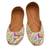 Multicolor embroidered leather juttis