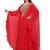 Royal Red Handwork Embroidered Stitched Kaftan – Perfect for Bridesmaids & Festive Wear