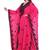 Royal Hot Pink Stitched with Black  Embroidered Kaftan Dress with Borders– Festive & Party Wear"