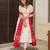 Women's Beautiful Chanderi Fabric Thread work Flared Anarkali with Pant And Dupatta Set