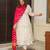 Women's Beautiful Chanderi Fabric Thread work Flared Anarkali with Pant And Dupatta Set