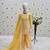 fancy Georgette Embroidery and Diamond Work Yellow Readymade Salwar Suit