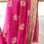 Pure georgette gulabi saree with blouse