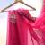 Organza pink saree with jajji silk border with blouse