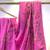 Pink crepe embroidered saree