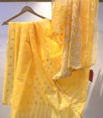 Handloom jamdani saree with blouse