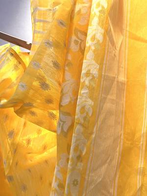 Handloom jamdani saree with blouse 3